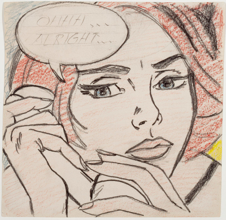 Roy Lichtenstein Ohhh...Alright... (Study), 1964