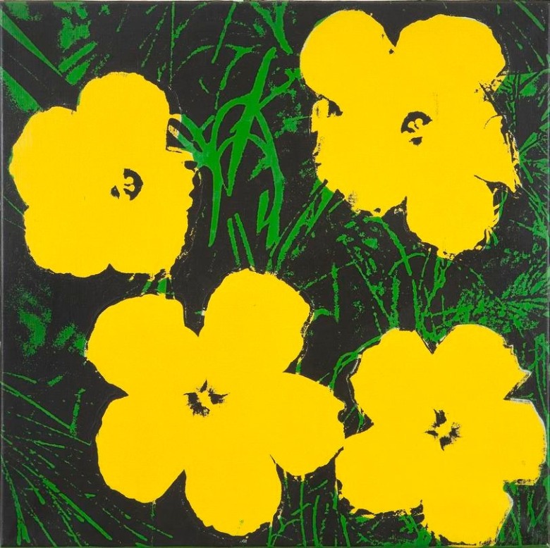 Flowers, 1964 Acrylic and silkscreen ink on canvas