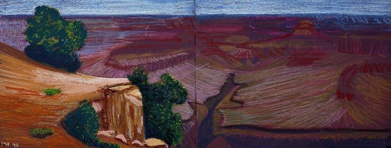Study for a Closer Grand Canyon VIII, Cliff and Gully, 1998