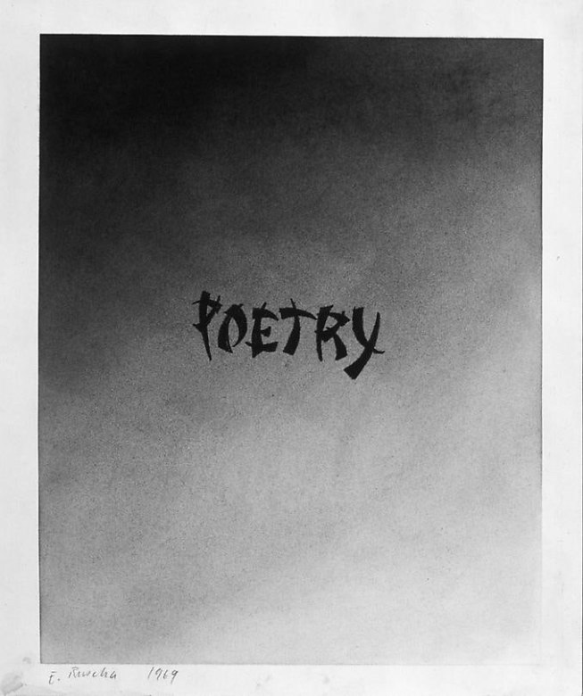 Poetry, 1969 Gunpowder on paper