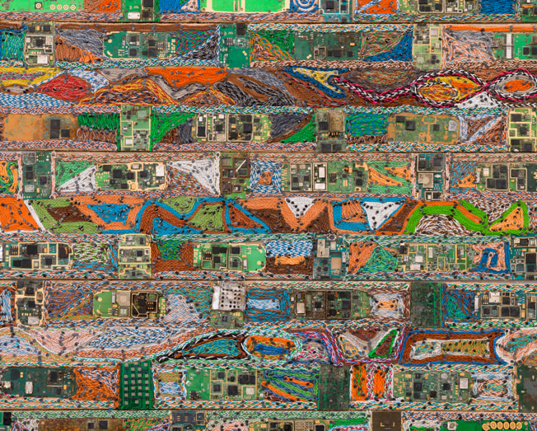 Elias Sime at the Akita Senshu Museum of Art