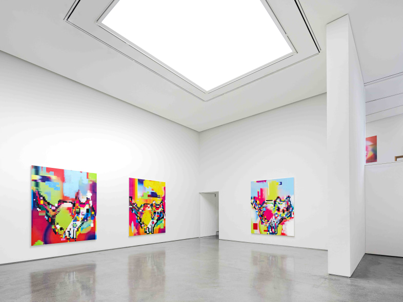 Cody Choi: &quot;HELLO KITTY” Database Painting Totem + NFT l Installation view Video