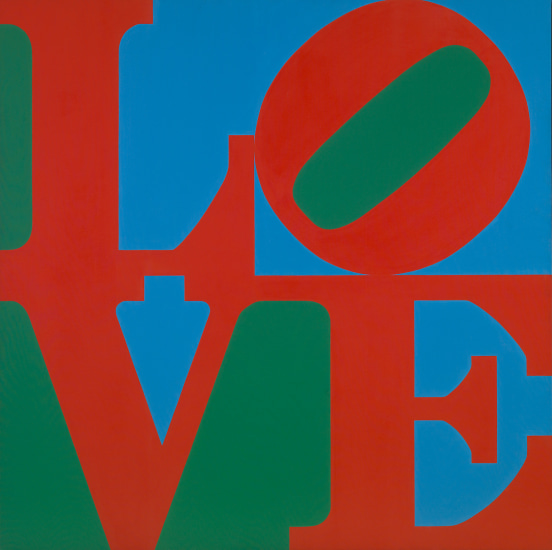 Cover of the book Robert Indiana: New Perspectives featuring a black and white image of Robert Indiana seated next to his painting The American Dream, I
