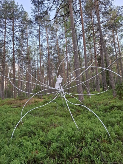 Sakari Kannosto at the Ikipuhe Exhibition in Sastamala, Finland