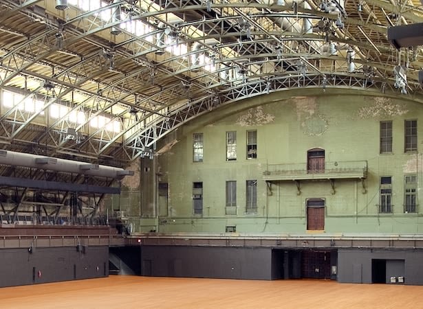 The empty Drill Hall of the Park Avenue Armory