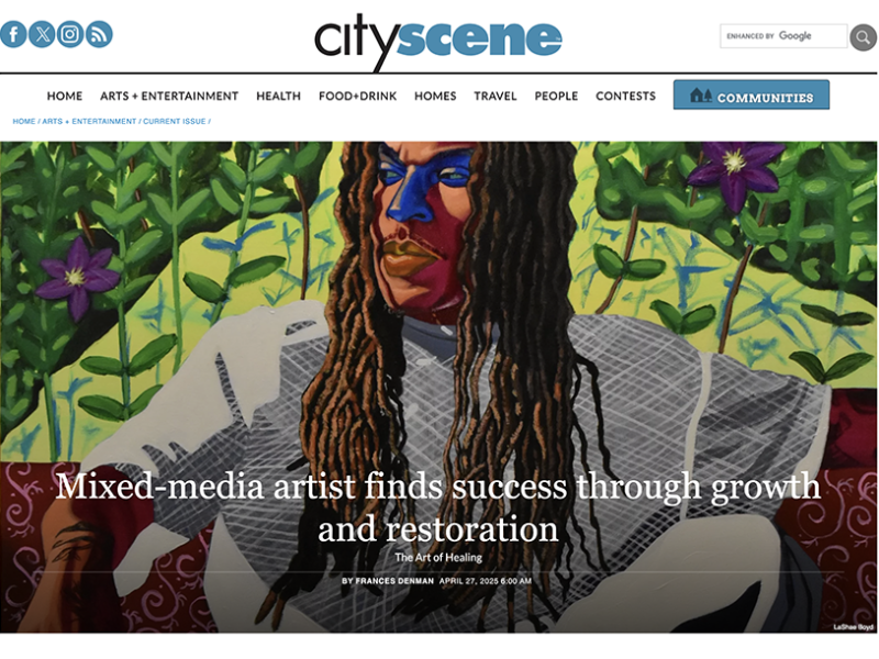 LaSahe Boyd Featured in Cityscene Magazine: The Art of Healing