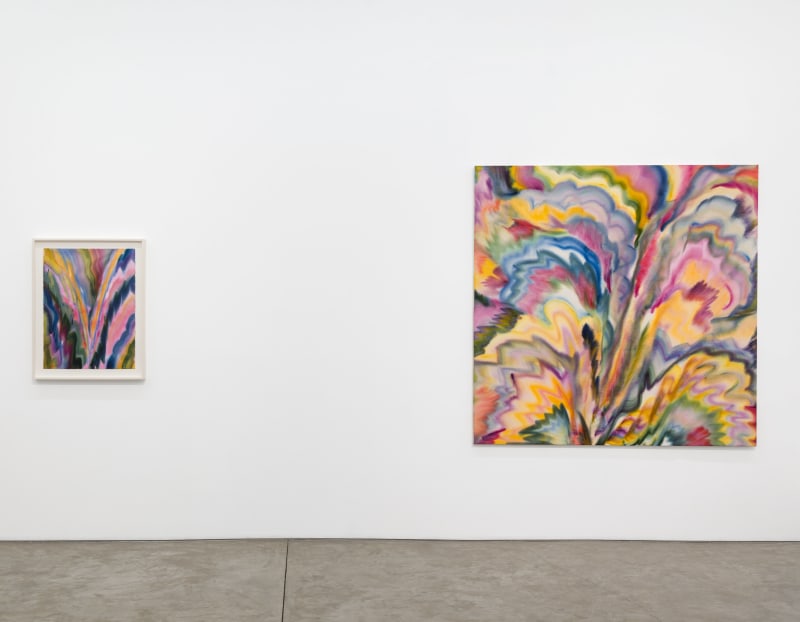 Installation view of Sarah Blaustein's "Overture"