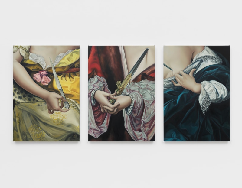Detail of a painting by Jesse Mockrin