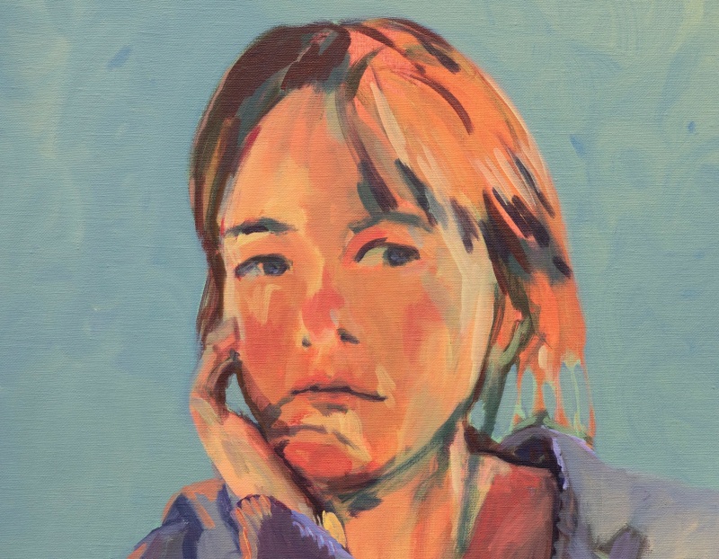 Self portrait by Claire Tabouret