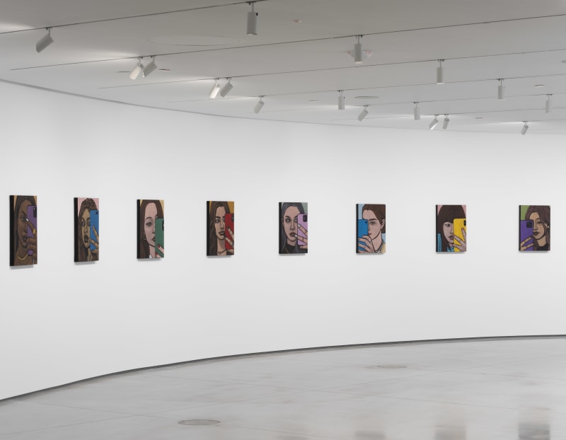 Installation view of Amy Adler's "Nice Girl"