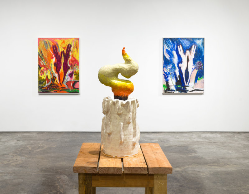 Installation view of "American Gothic"