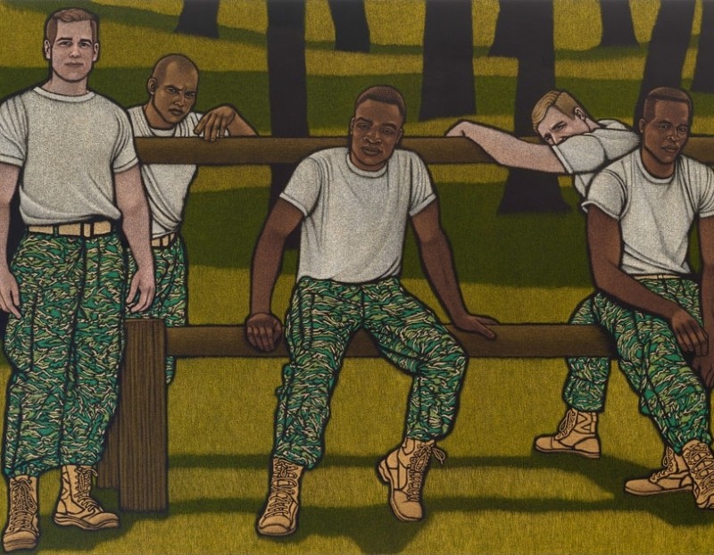Detail of a painting by Amy Adler