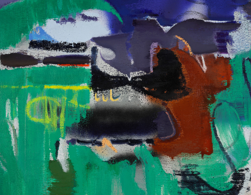 Detail of a painting by Han Bing