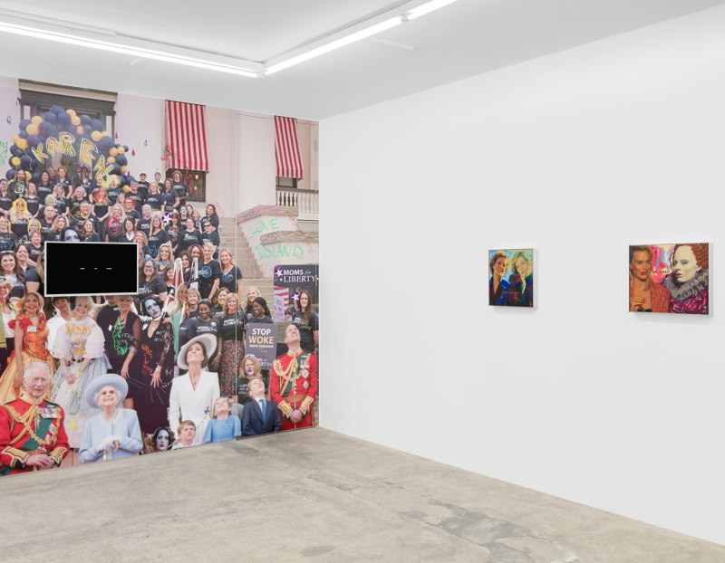 Installation view of "White Girl Wasted"