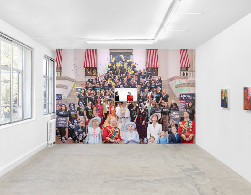 Installation view of "White Girl Wasted"
