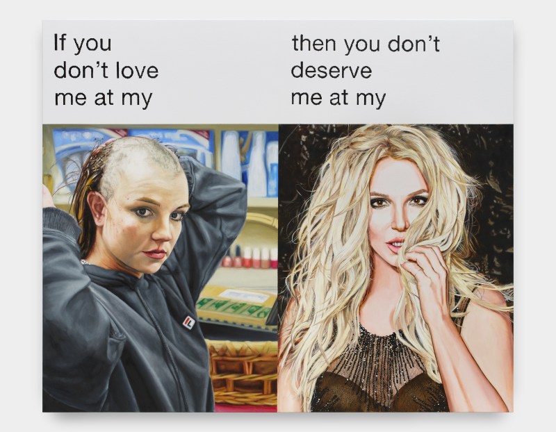 Painting by Christine Wang of Britney Spears