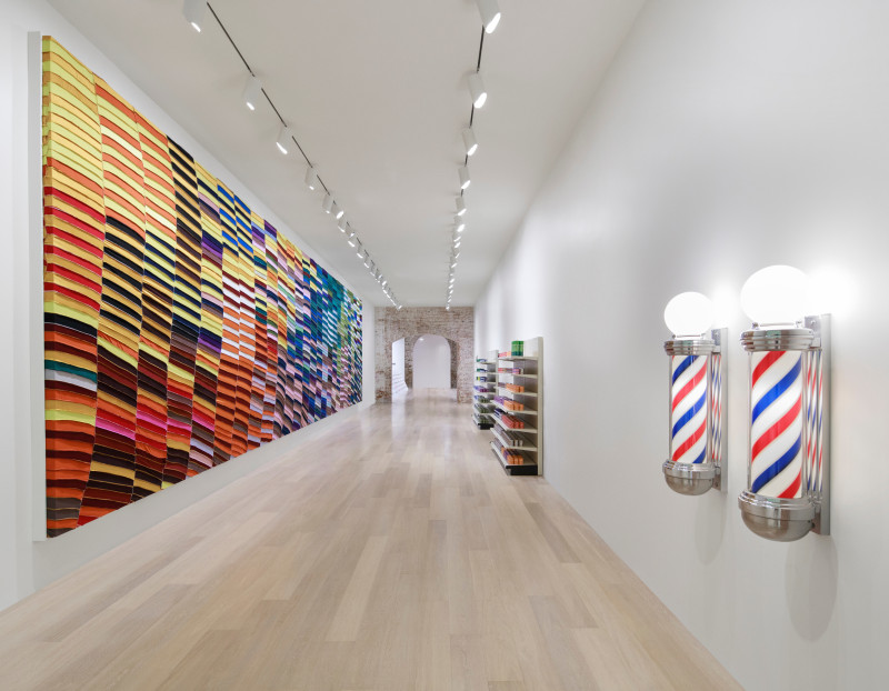 Installation view of "Good Hair" at SCAD