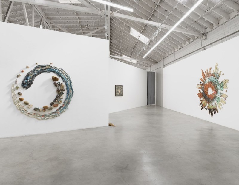 installation view of Brie Ruais' "Spiraling Open and Closed Like an Aperture" 
