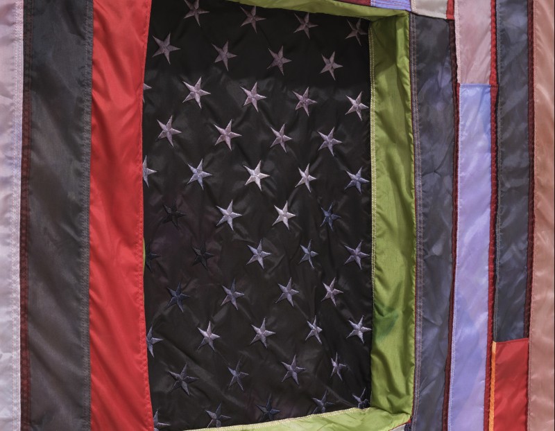 Detail of Carla Edwards' work "American Circus"