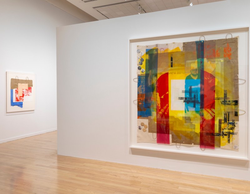 Installation view of Tomashi Jackson's "Across the Universe" at Tufts University.