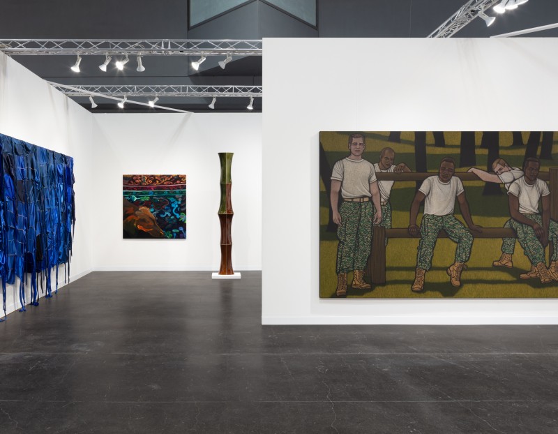 Installation view of Night Gallery's presentation at the Armory Fair