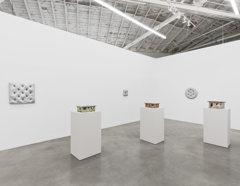 Installation view of "Sand Box Living"