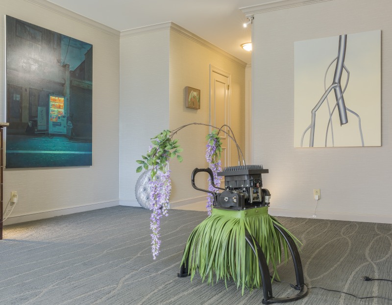 Installation view of Night Gallery's presentation at the 2024 Dallas Invitational