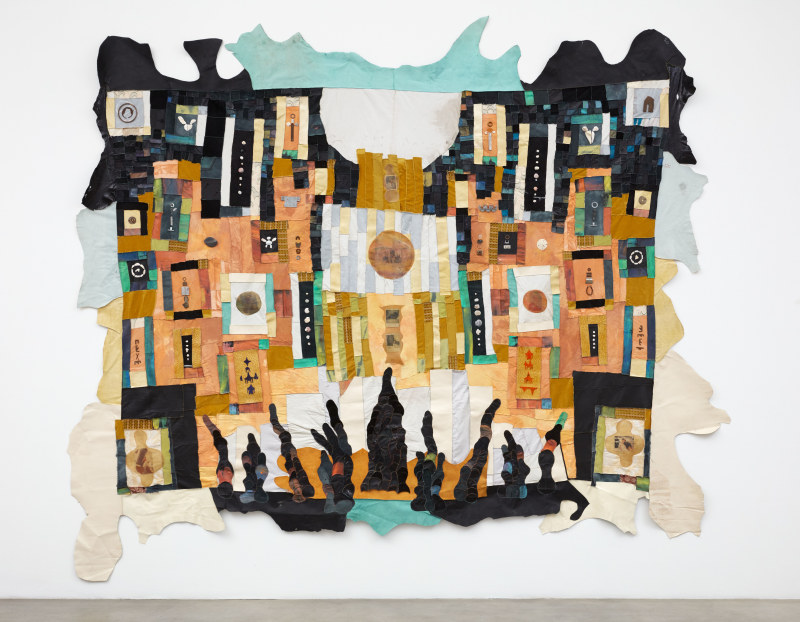 A textile work by Tau Lewis