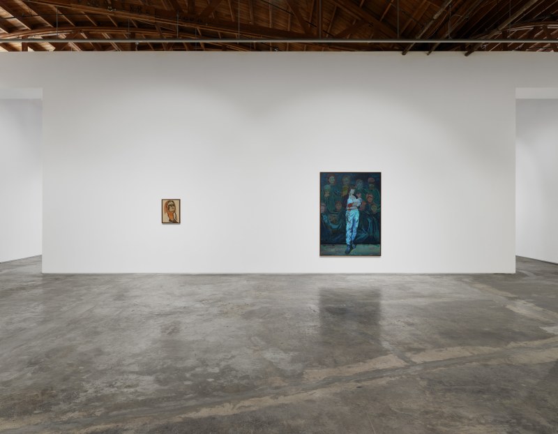 Installation view of Claire Tabouret's "Moonlight Shadow"