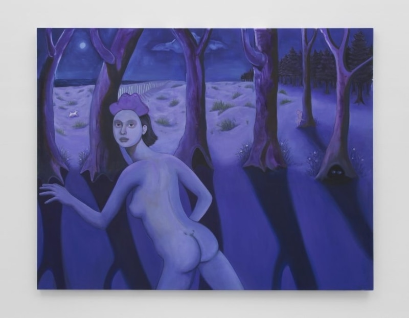 Bambou Gili, Purple Painting (Large) (2020)