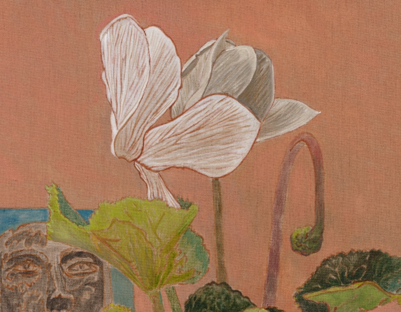 Detail of a painting by Hayley Barker