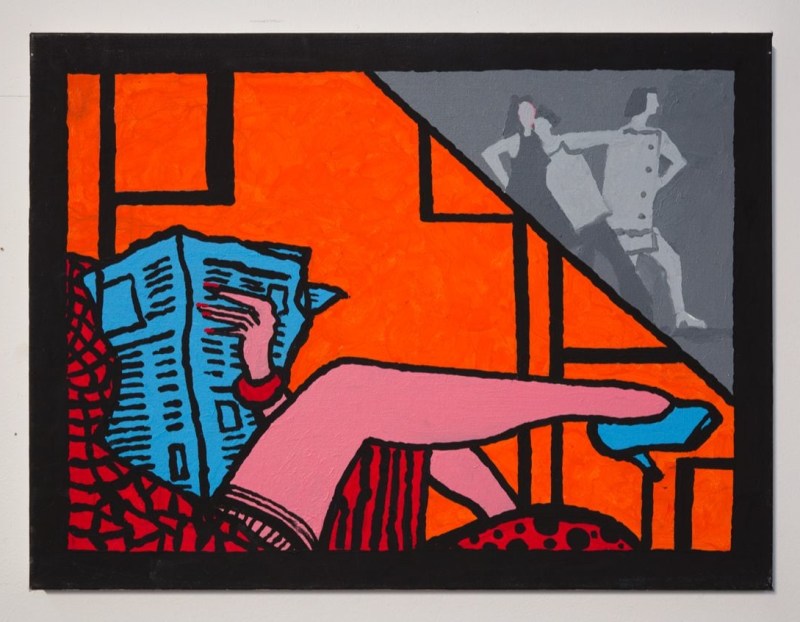 Painting by Derek Boshier