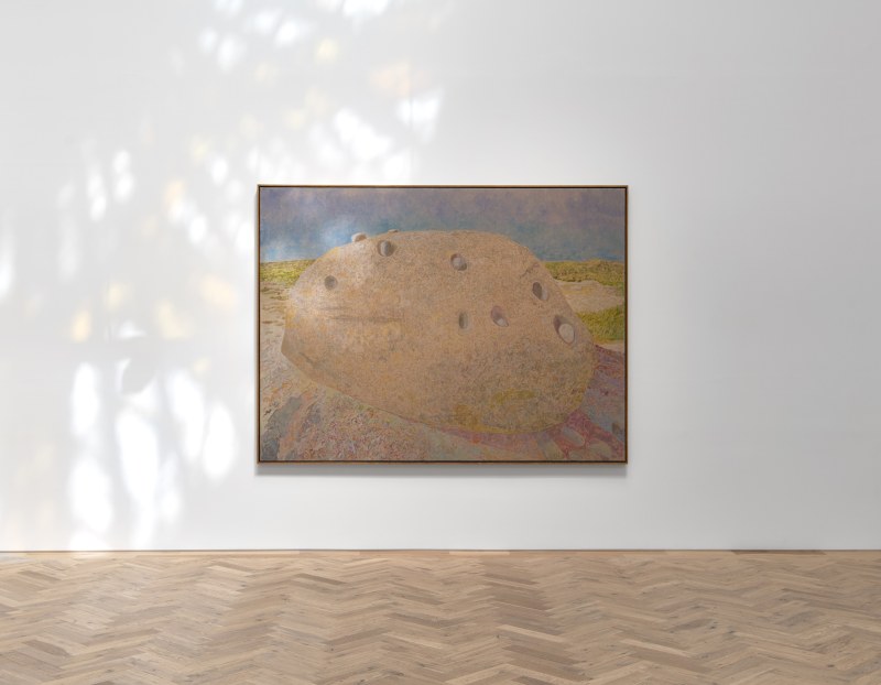 Installation view of "The Ringing Stone"