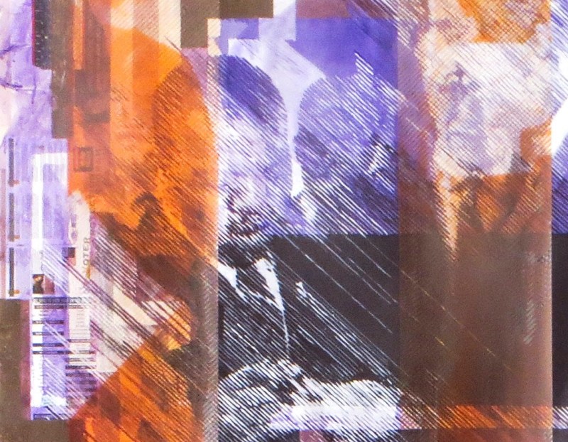 detail of Tomashi Jackson, "Love Rollercoaster"Artwork
