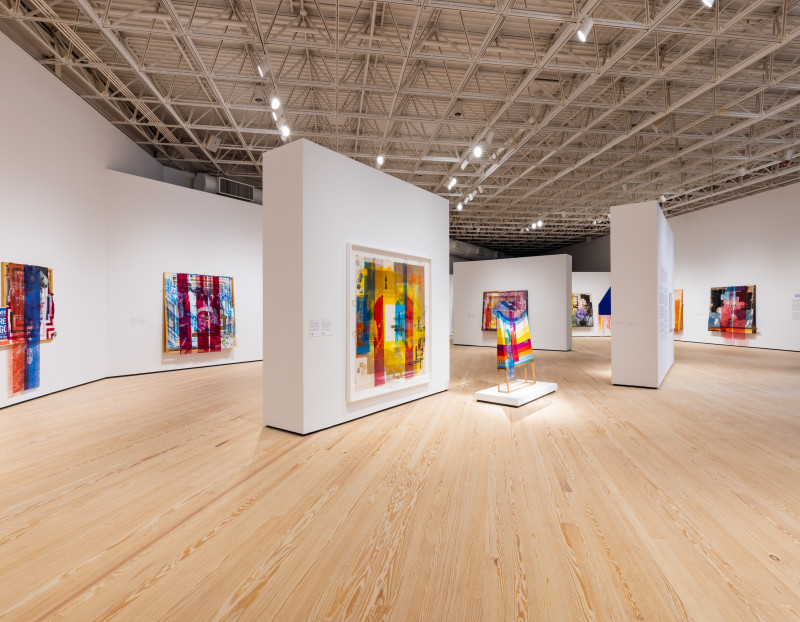 Installation view of Tomashi Jackson's "Across the Universe" at CAMH
