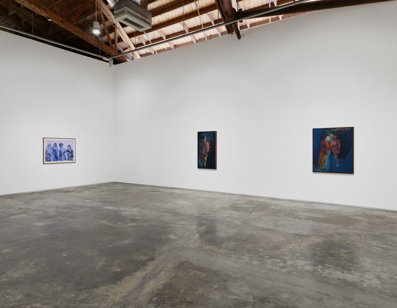 Installation view of Claire Tabouret's "Moonlight Shadow"