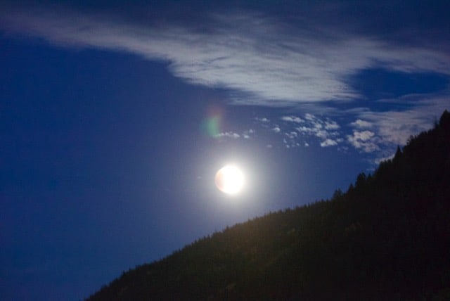 Moon Rise, Aspen, 2015