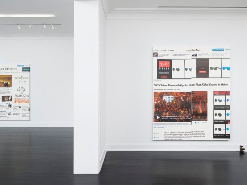 Wade Guyton The New York Times Paintings: November &ndash; December 2015