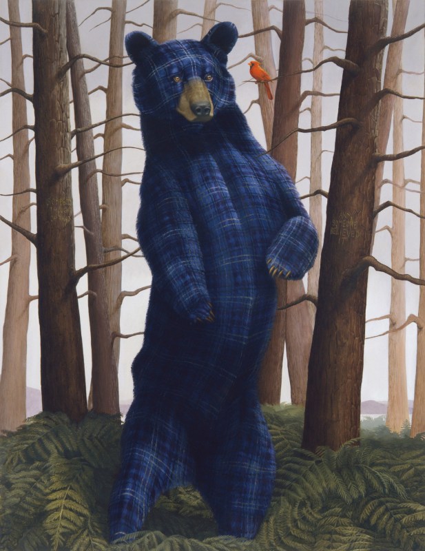 Sincerity and Empathy (Black Bear and Cardinal), 2014