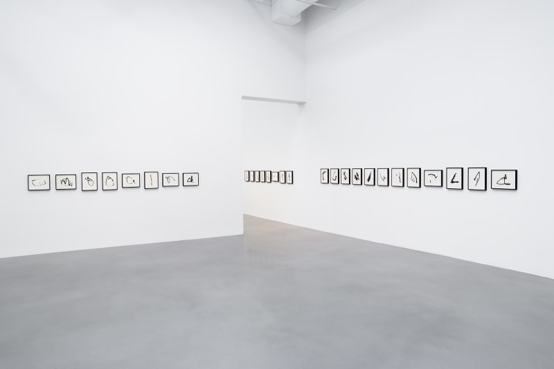 Installation view, Allan McCollum&nbsp;Traces: Past and Present, Petzel, 2022