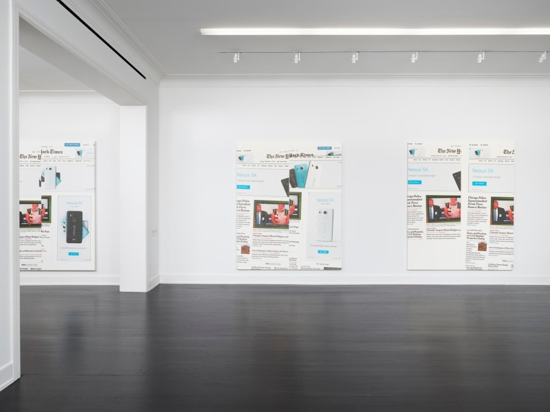 Wade Guyton The New York Times Paintings: November &ndash; December 2015