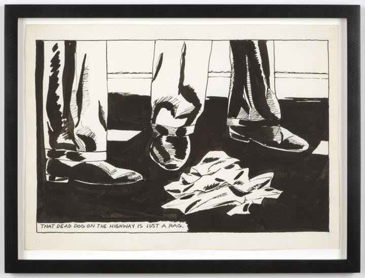 Raymond Pettibon No Title (That dead dog)