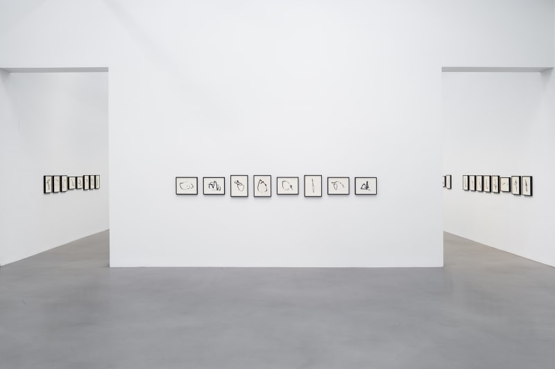 Installation view, Allan McCollum&nbsp;Traces: Past and Present, Petzel, 2022