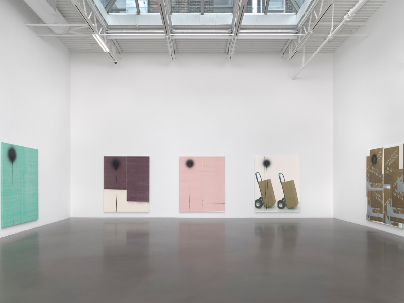 Wade Guyton and Stephen Prina, Installation view