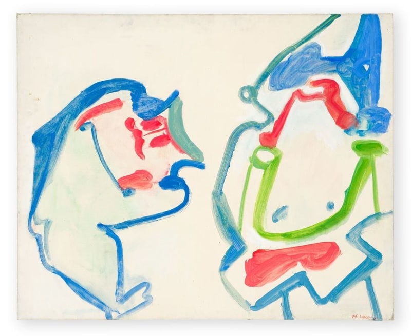 Zwei nebeneinander/Doppelfiguration, 1961