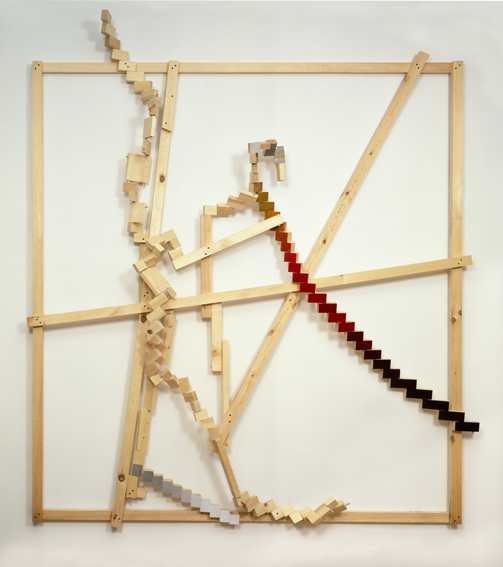 Cyberwork, 1998 Wood, paint