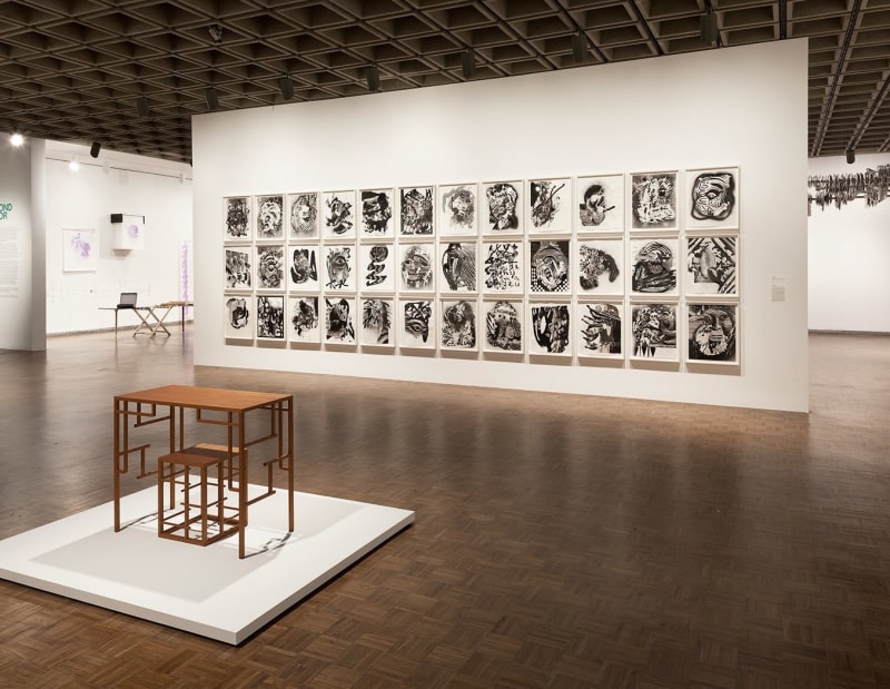 Installation view, Whitney Biennial, 2014, &nbsp;