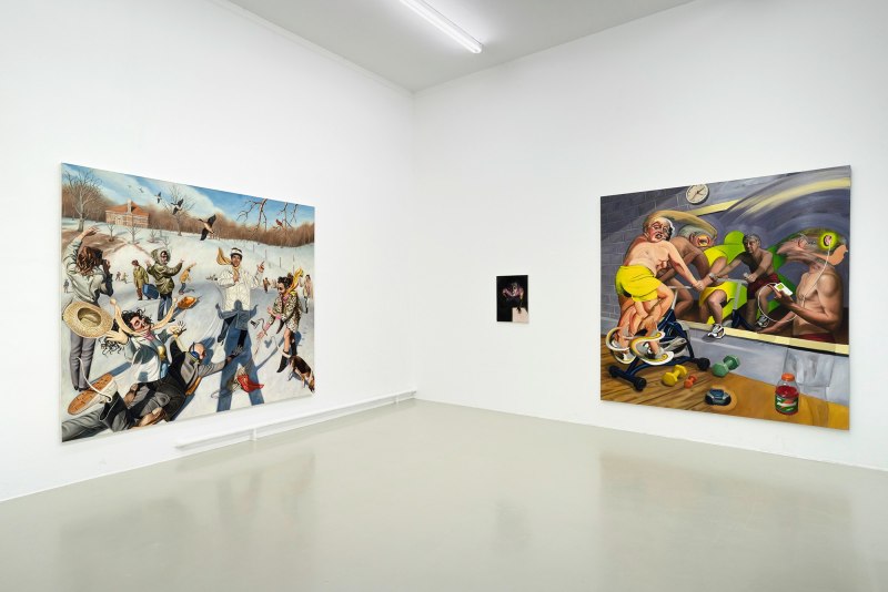 Installation view, Pieter Schoolwerth: No Body Get a Head, Kunstverein Hannover, 2021