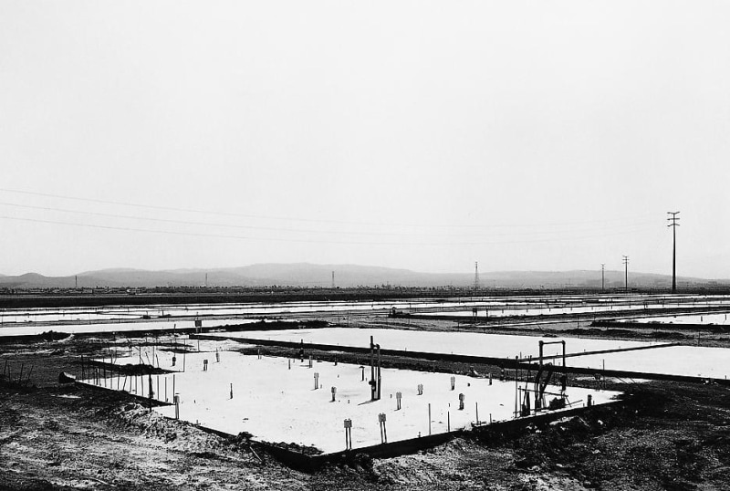 Lewis Baltz NIP #14: Foundation Construction, Many Warehouses, 2892 Kelvin, Irvine