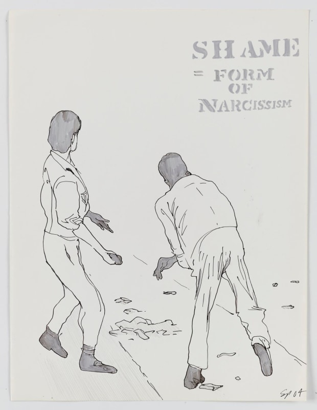 Shame 2004 Pen on paper